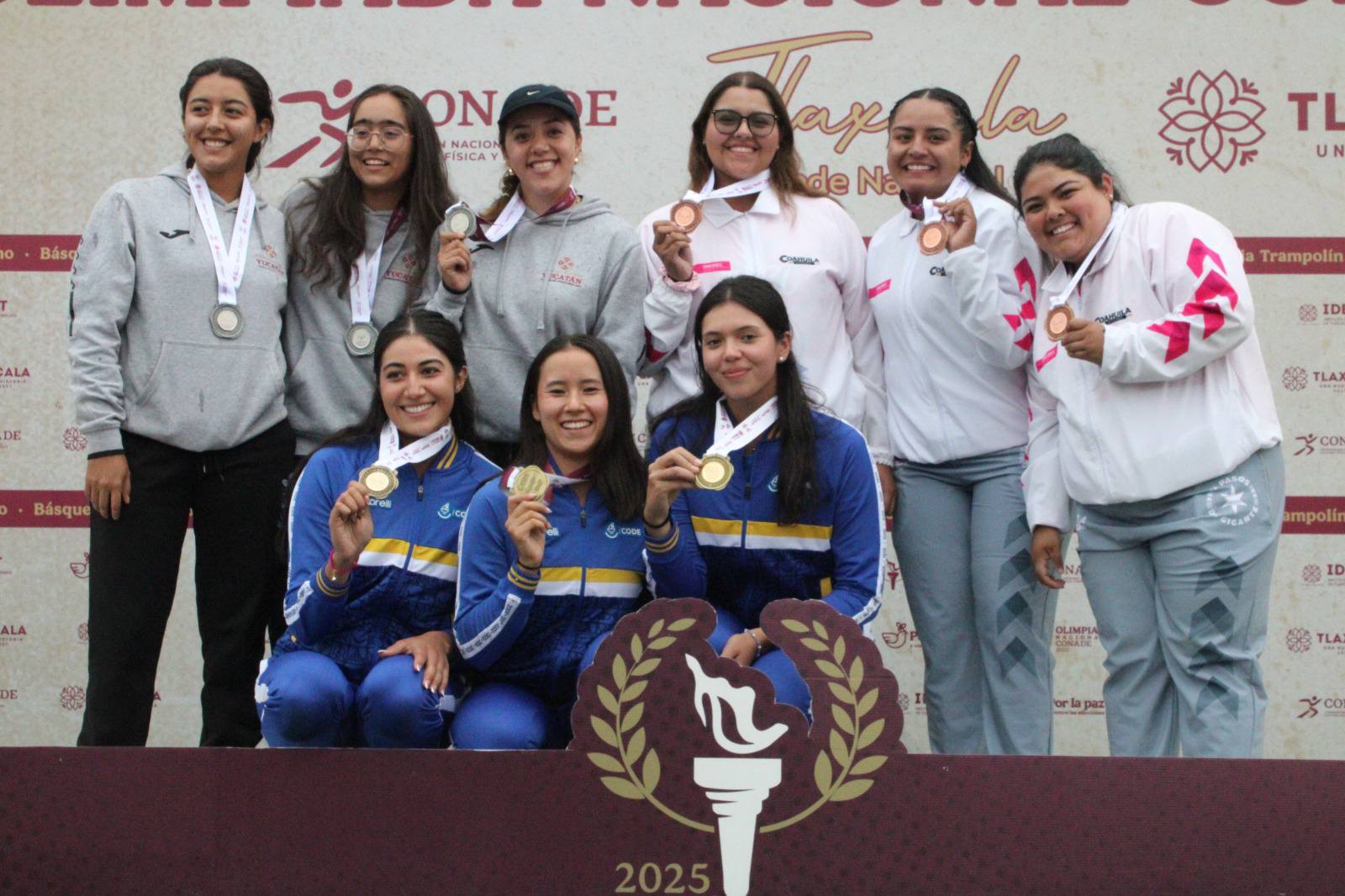 Puede ser una imagen de 9 personas y texto que dice "ONGE E ON NACION ISICA Báso la ALA 2 교산주원 A deNa de Na TL C센랑 DE Trampolin Básque ID Dres ALA TLAX DE ampoli OLIMPIA LA orlpaz كر 2025"